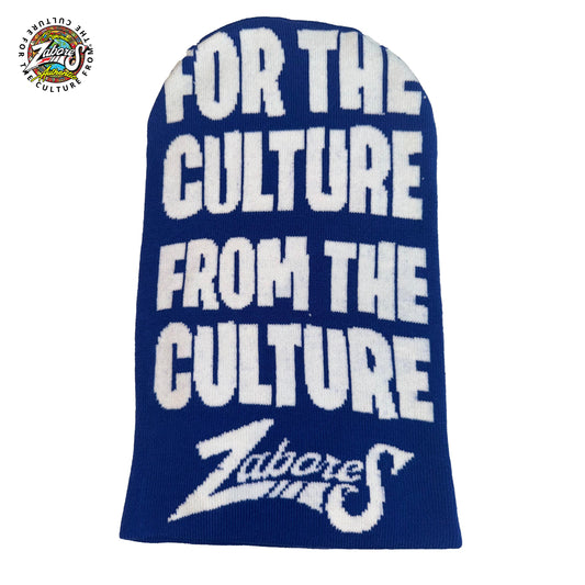 BLUE For the culture  zabores Shiesty Ski Mask