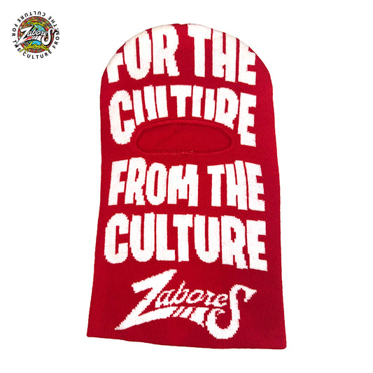 Red For the culture  zabores Shiesty Ski Mask