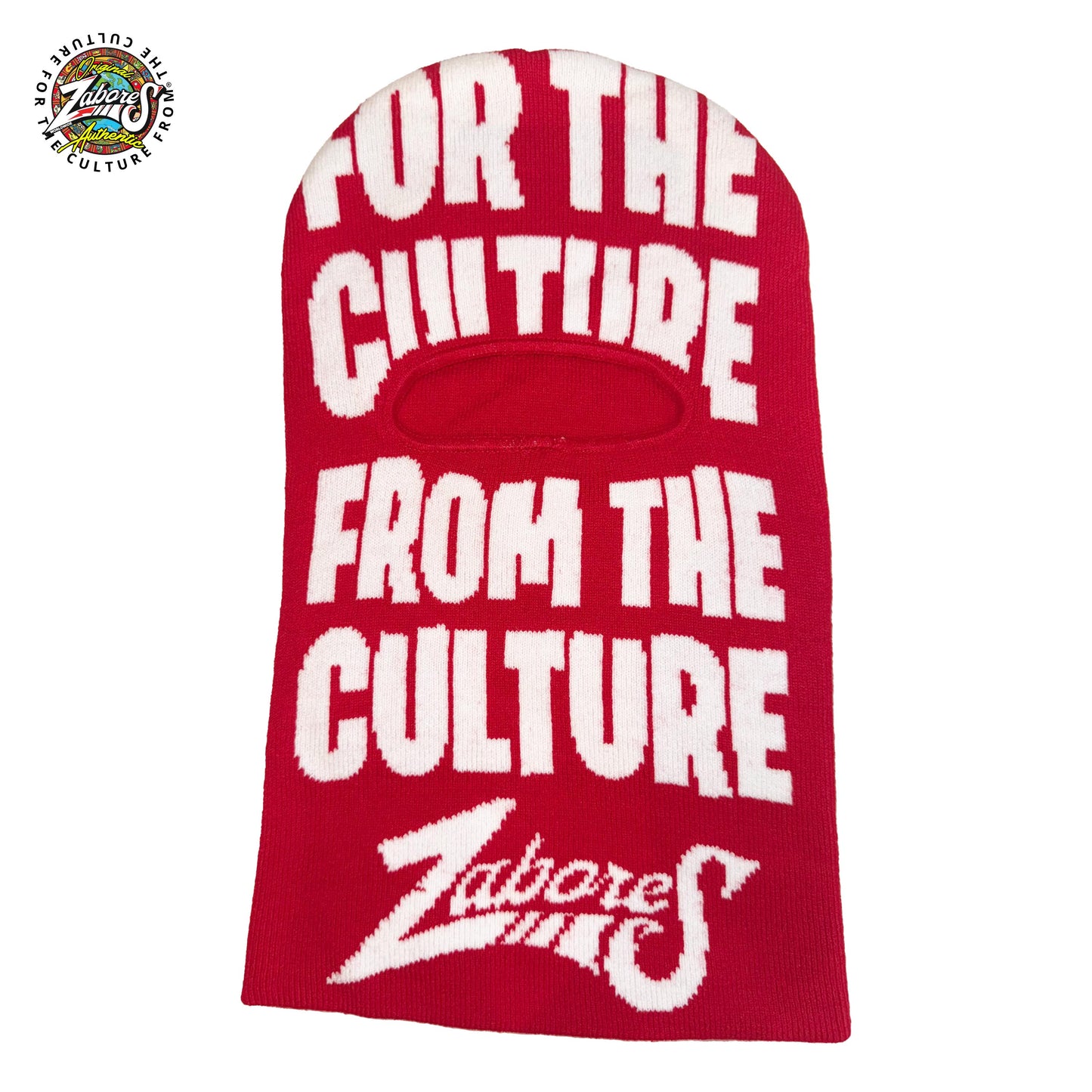 Red For the culture  zabores Shiesty Ski Mask