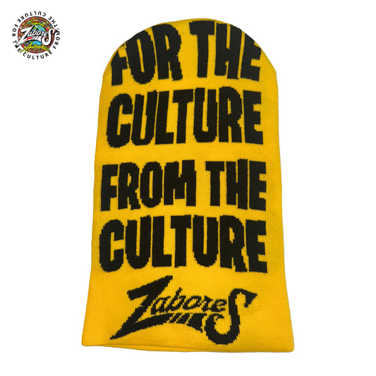 Yellow For the culture  zabores Shiesty Ski Mask